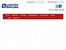 Tablet Screenshot of leader1mortgage.com